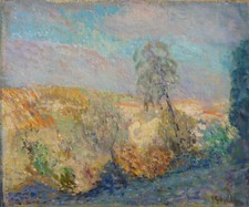 Jacques GAUTHERIN (1929-1997) HsT 38x46cm  École de Paris Jeune Peinture