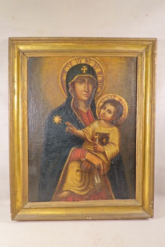 Ancien tableau huile sur toile - ancien,