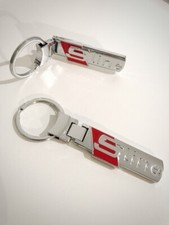 Porte clés S-line  A5 A1 S3 S4 S5 RS5 TFSI Q5 Q2 S-line SQ5 sportback chromé