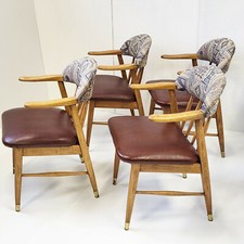 SUITE DE 4 FAUTEUILS VINTAGE