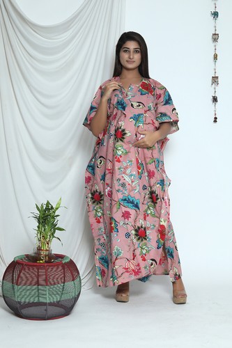 Robe maxi coton pour femmes - maxi,