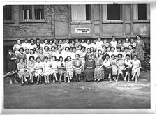 Plaque verre photo ancienne positif noir et blanc 13x18 cm Vittel Vosges femmes