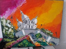 tableau 40x33 Mandrafina.le sacré coeu8r Paris