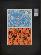 ART DECO, FLEURS, POCHOIR