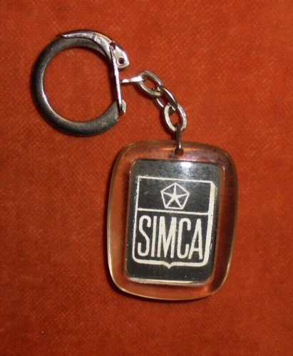 Porte clés plastique simca - porte-clés,