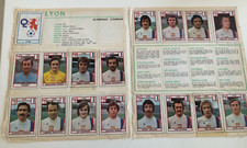 2 pages album panini 1976 )) 17 images OL Olympique Lyonnais