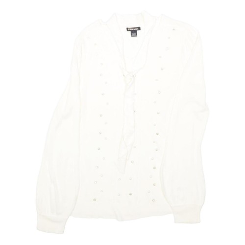 Design femme blanc pull - by,