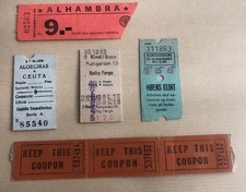 1 LOT DE TICKETS DE MÉTRO ET BUS  Transport Anciens Billet Train Tramway Lot 2