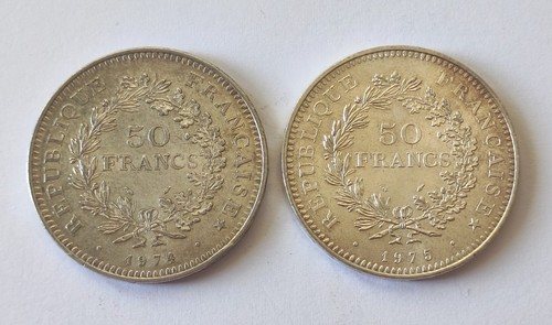 Lot monnaies francs - 2, 50