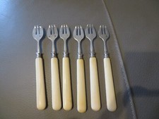 6 fourchettes à huitres en argent orfèvre LP