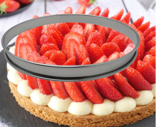 Cercles tarte inox bords - tarte,