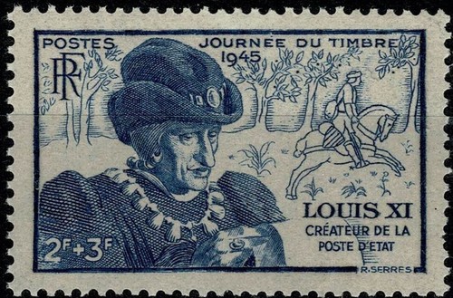 France 1945 journée timbre - france,