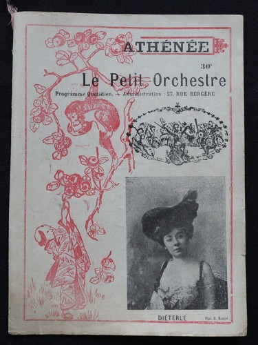 1905 programme théâtre - théâtre, de