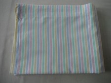 PARURE DE LIT BEBE DRAP PLAT + TAIE D'OREILLER RAYURES  COTON FABRIQUE FRANCE