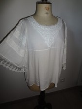 BELIEVE E 40 HAUT TOP TUNIQUE DENTELLE BLOUSE TEE-SHIRT DEBARDEUR BOHEME  TRES S