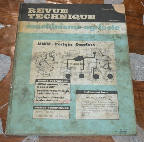 Revue technique machinisme - technique,