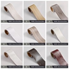 10m Papier Peint Adhésif Bois Grain Mural Plinthe Bordure PVC Imperméable Adorn