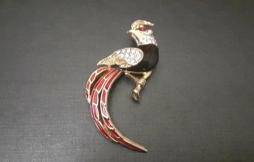 Broche ancienne oiseaux - , de