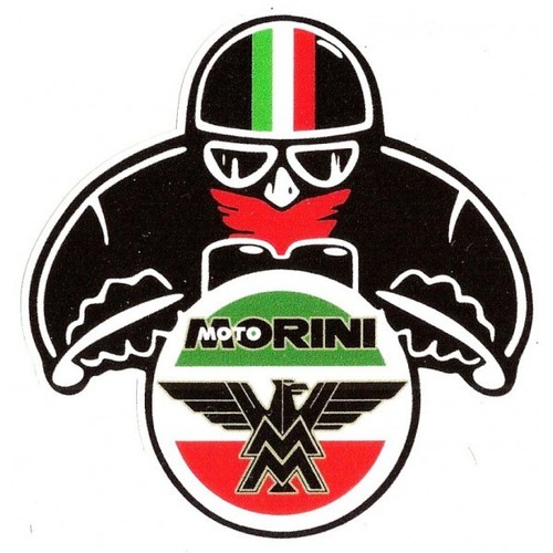 Moto morini biker sticker - moto,