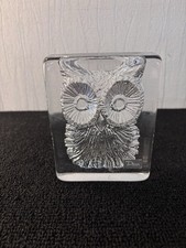 Chouette bloc en cristal de