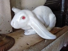 Ancien Lapin De Bavent ,Yeux En Verre