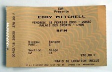 EDDY MITCHELL billet ticket
