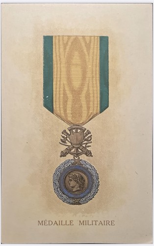 Postcard france medaille - postcard,