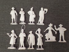 Lot 10 Figurines (5 couples) Mokarex publicitaire, série provinces de france
