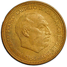Spain 2 1/2 Pesetas 1953