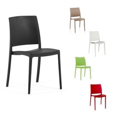 Chaise empilable plastique - empilable, en