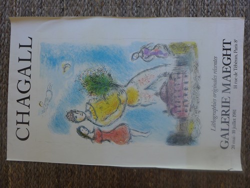 Affiche 1981 chagall - 1981,