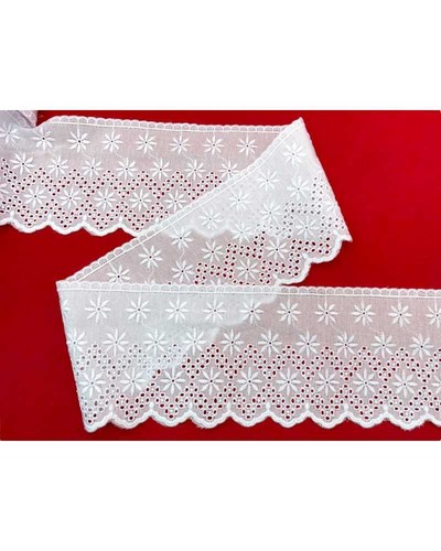 Dentelle broderie anglaise - dentelle,