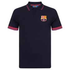 FC Barcelone officiel - Polo de football homme - blason officiel - bleu marine