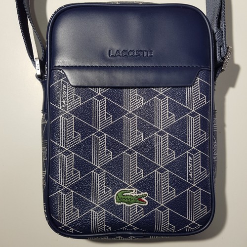 Sacoche simili cuir - cuir, bleu