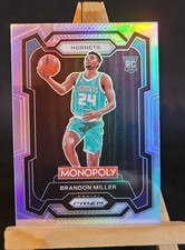 Brandon Miller RC Silver Prizm Panini Prizm Monopoly 2023-2024 Charlotte Hornets