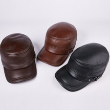 Hommes Cuir Chapeau Trappeur