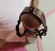 Eperons à molette laiton bronze richement travaillé ciselé floraux western