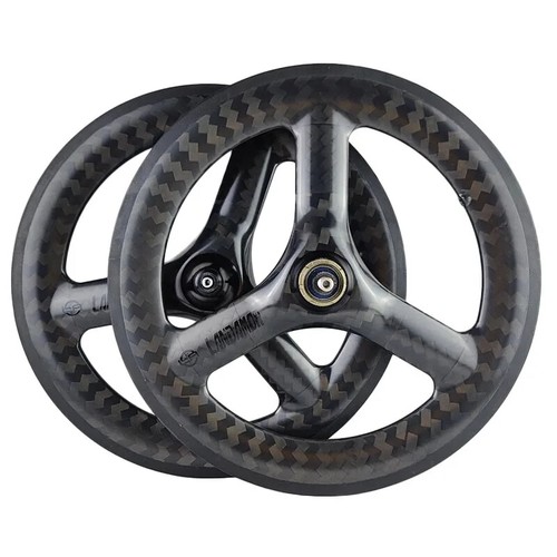 Carbon fiber bicycle wheelset - carbon,