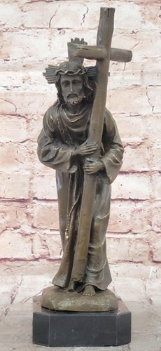 Statue bronze jésus - statue, christ