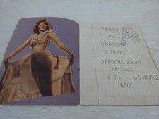 1948 carnet chansons - de, avec