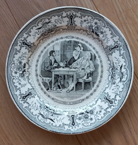 Assiette faience lebeuf - assiette,