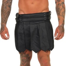 XXXL Gladiateur Jupe Kilt Cuir