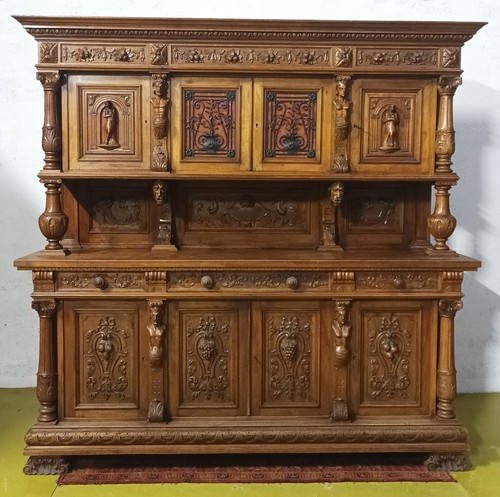 Buffet deux corps noyer - en,