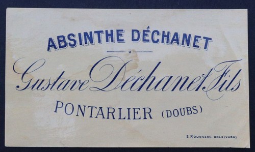 Ancienne étiquette absinthe - ancienne,
