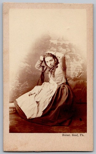 Cdv 1870 actrice - 1870, costume