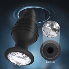 Neuf Plug Anal Pyramidale Strass Silicone Bijoux Butt Sextoy Homme Femme Sex 