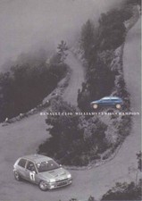 brochure Renault Clio Williams / Swiss Champion 1995 Suisse en français