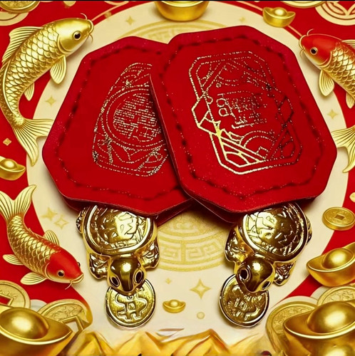 Chinese feng shui red plaque - chinese,