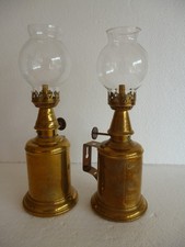 PAIRE DE LAMPES FEUTREES ABEILLE ET GAUDARD - COMPLETES ET TBE