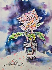 Peinture originale aquarelle
